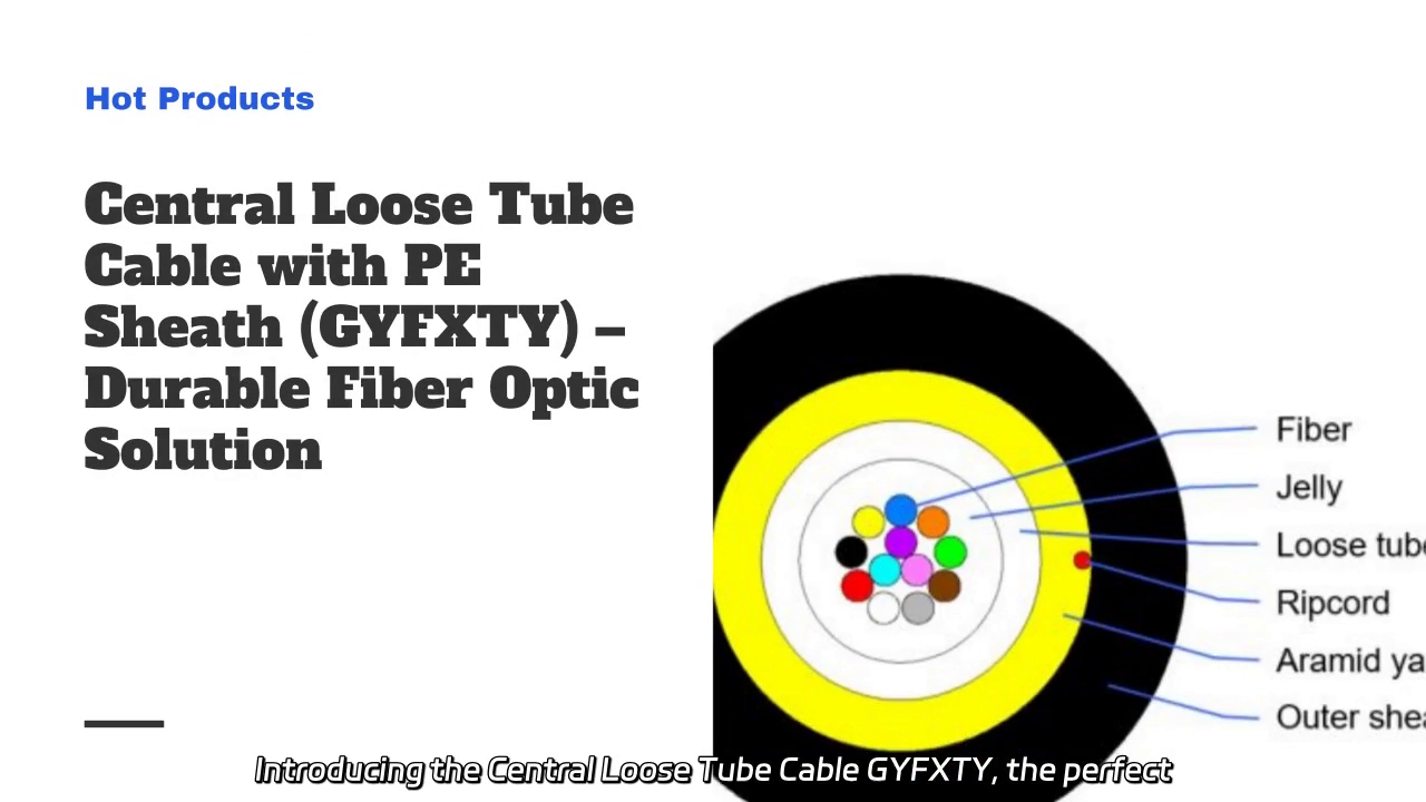 Central Loose Tube Cable GYFXTY - Indoor/Outdoor Drop Solution