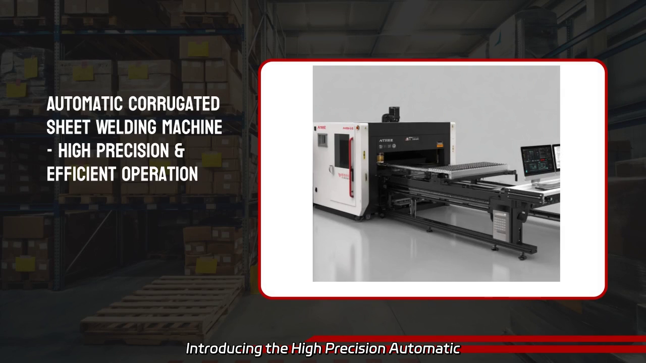 High Precision Automatic Corrugated Sheet Welding Machine Demonstration