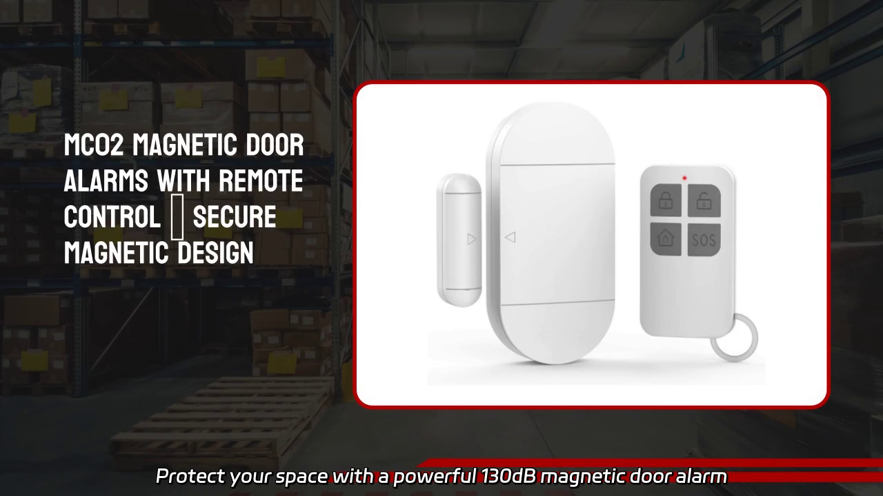 MC02 130dB Magnetic Door Alarm with Remote Control