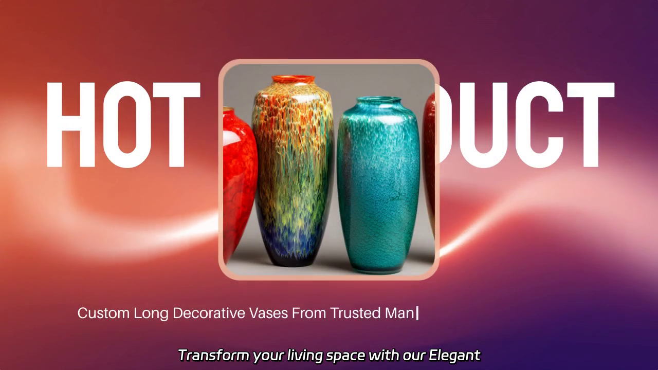 Elegant Custom Long Decorative Vases for Stunning Home Décor