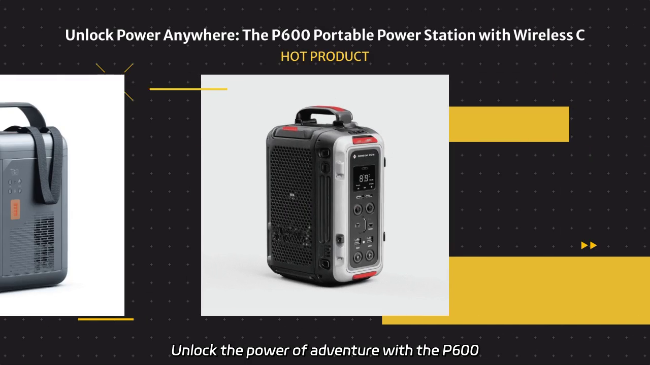 Unlock the Power of Adventure: P600 Portable Power Station with Wireless Charging