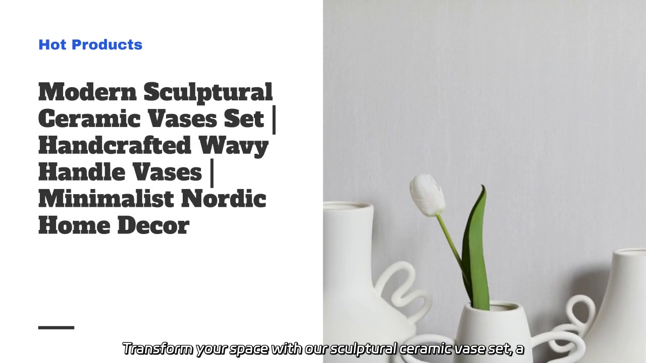 Sculptural Ceramic Vases Set