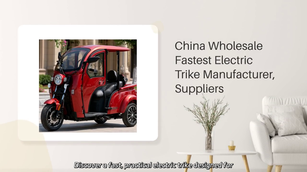 Snelste fabrikant en leverancier van elektrische driewielers in China