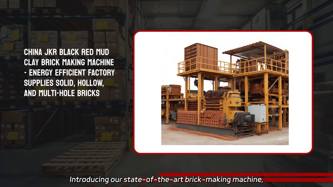 Energy Efficient JKR Black Red Mud Clay Brick Making Machine