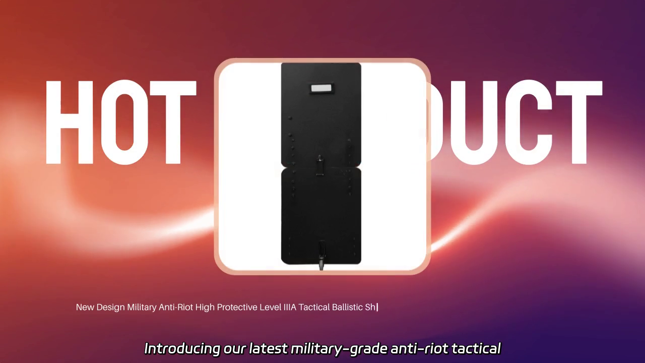 New Design Military Anti-Riot Tactical Ballistic Shield with Caster