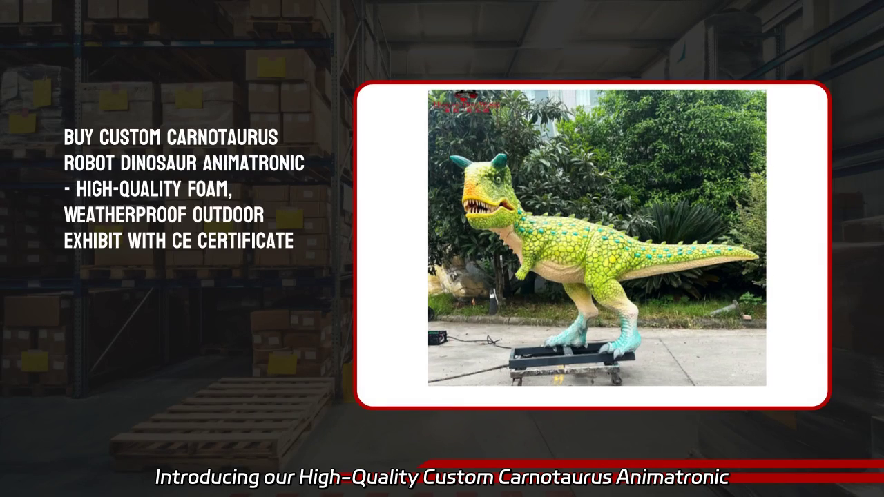 High-Quality Custom Carnotaurus Animatronic Model
