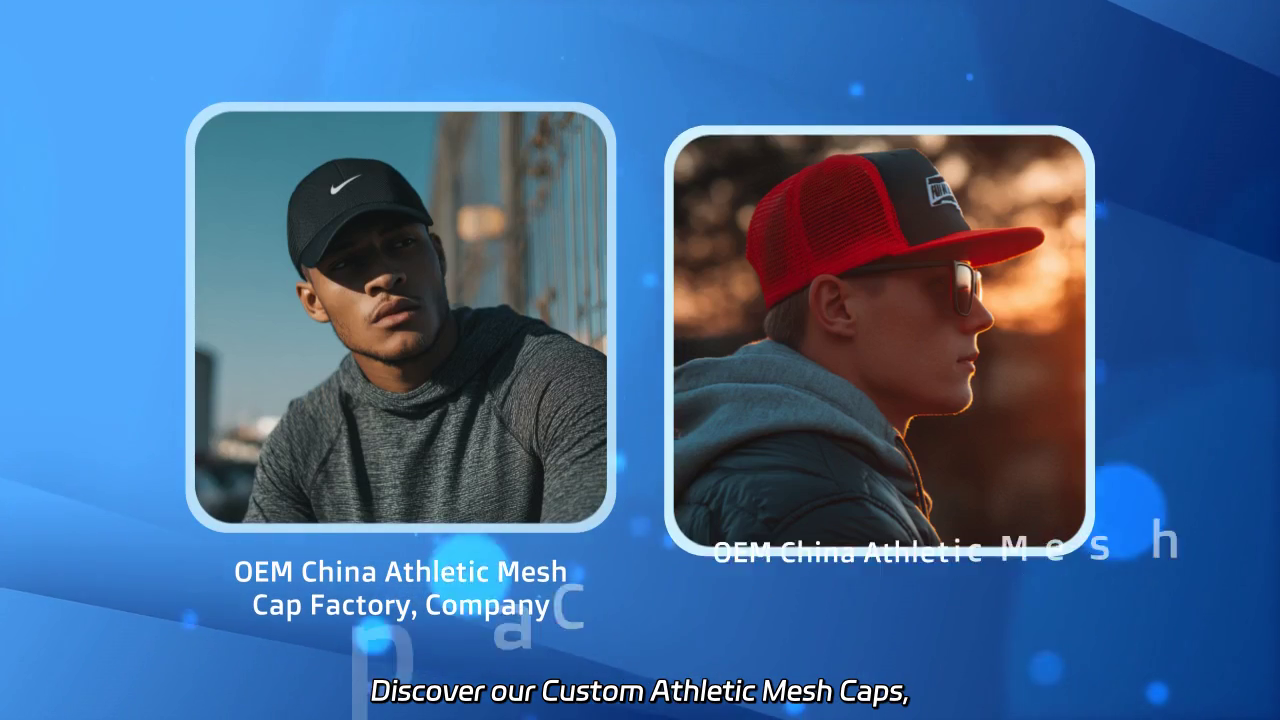 Custom Athletic Mesh Caps from China