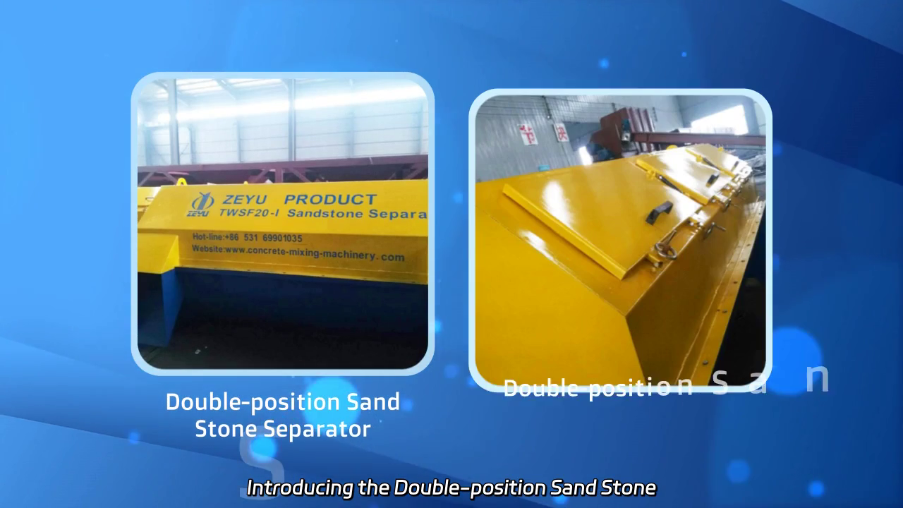 Double-position Sand Stone Separator: Revolutionizing Concrete Waste Recovery and Sustainability