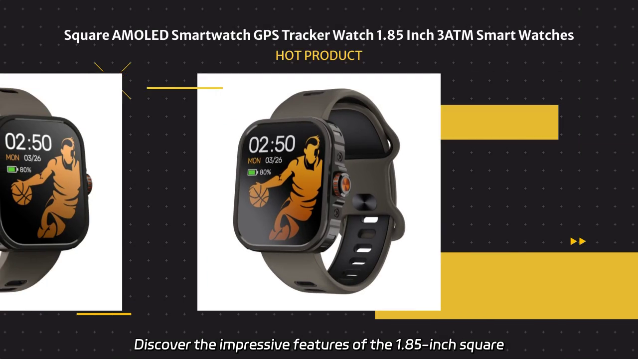 Explore the Features of the 1.85 Inch Square AMOLED Smartwatch