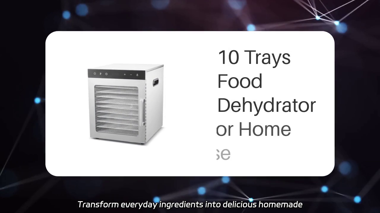 10-Tray Food Dehydrator for Home Use