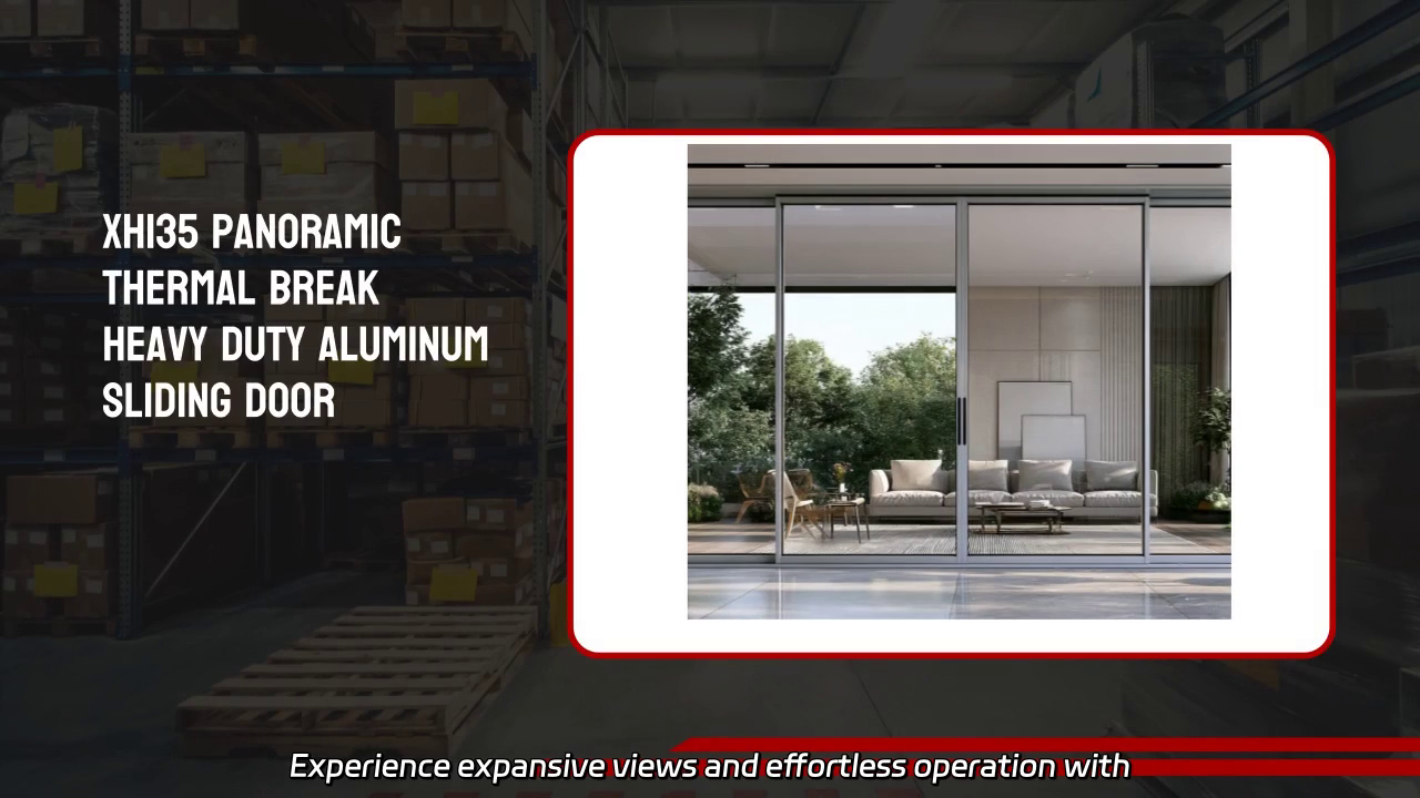 XH135 Panoramic Thermal Break Heavy-Duty Aluminum Sliding Door