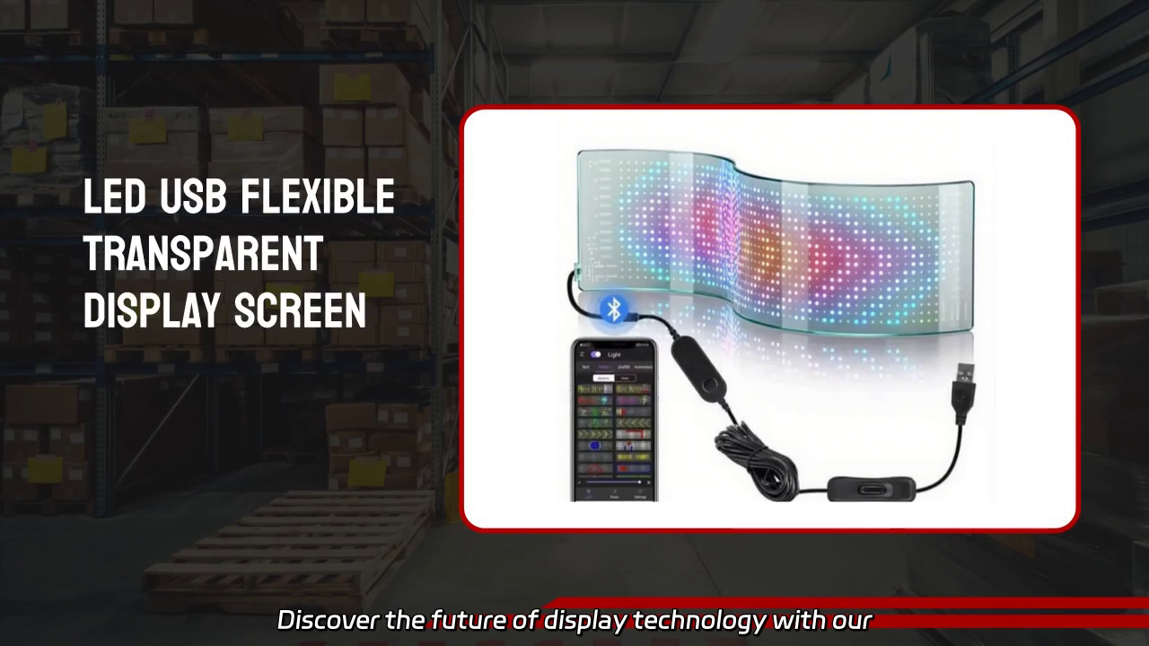 Revolutionary See-Through Flexible LED Display
