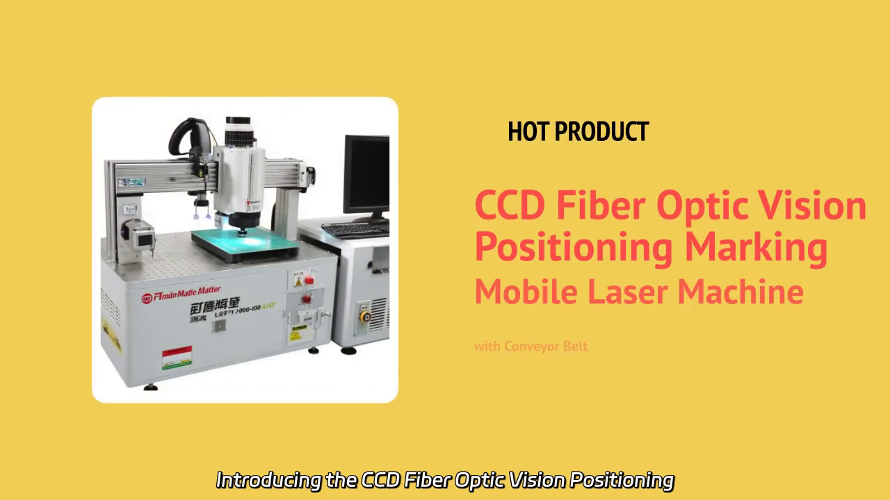 CCD Fiber Optic Vision Positioning UV Laser Marking Machine