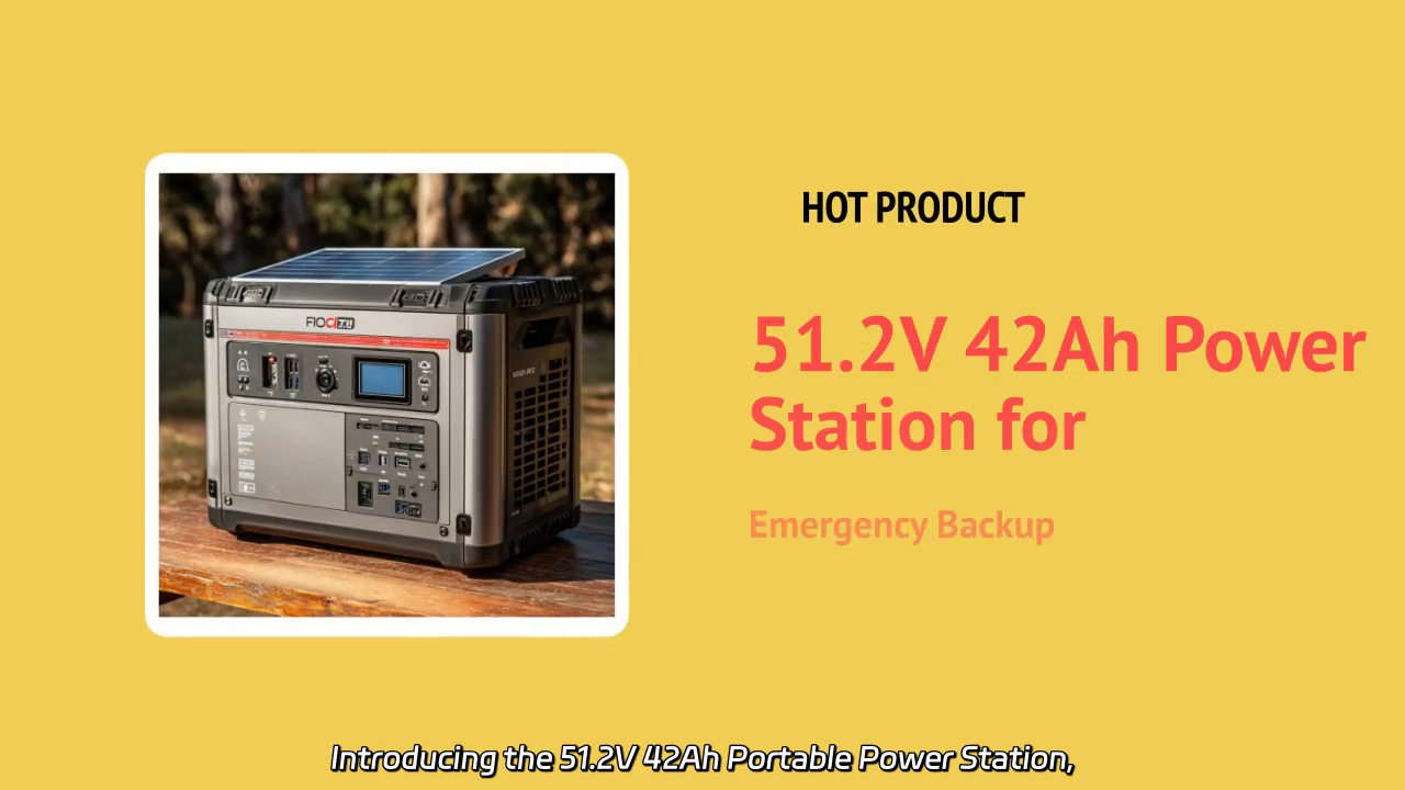 51.2V 42Ah Portable Power Station for Emergency Backup