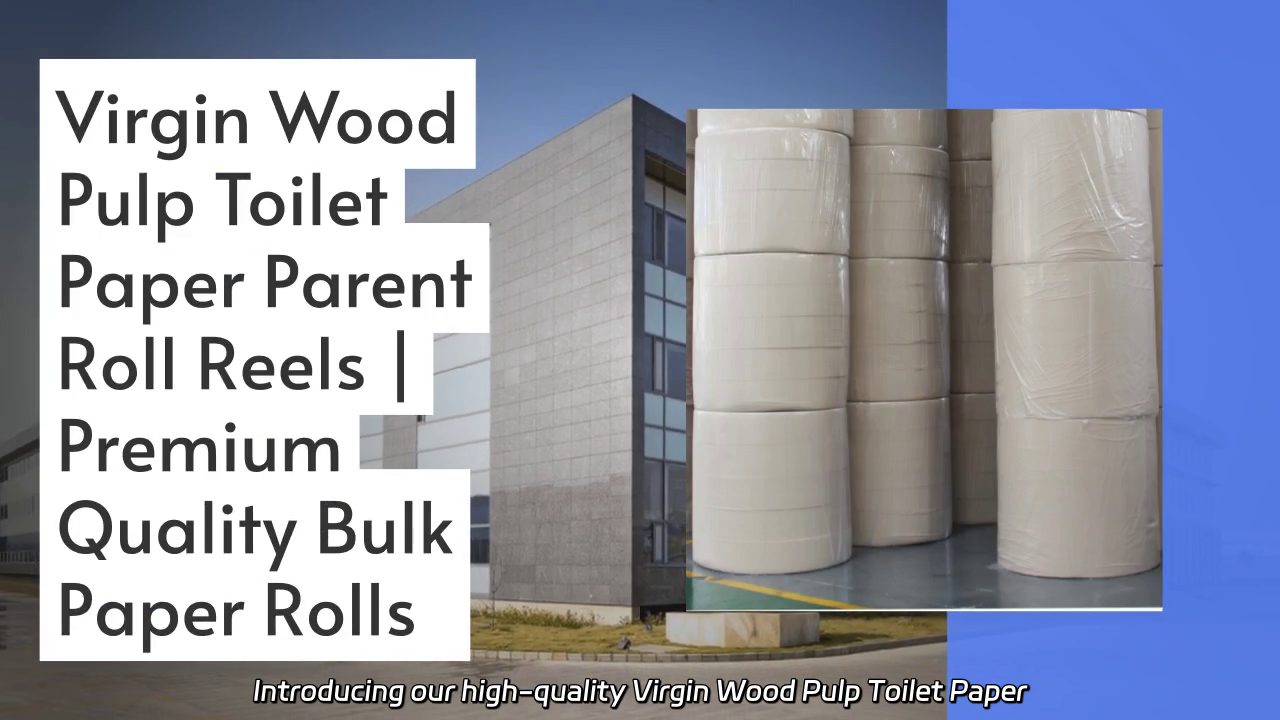 Virgin Wood Pulp Toilet Paper Parent Roll | 100% Virgin Material | Custom Roll Sizes and Thickness | Free Samples Available