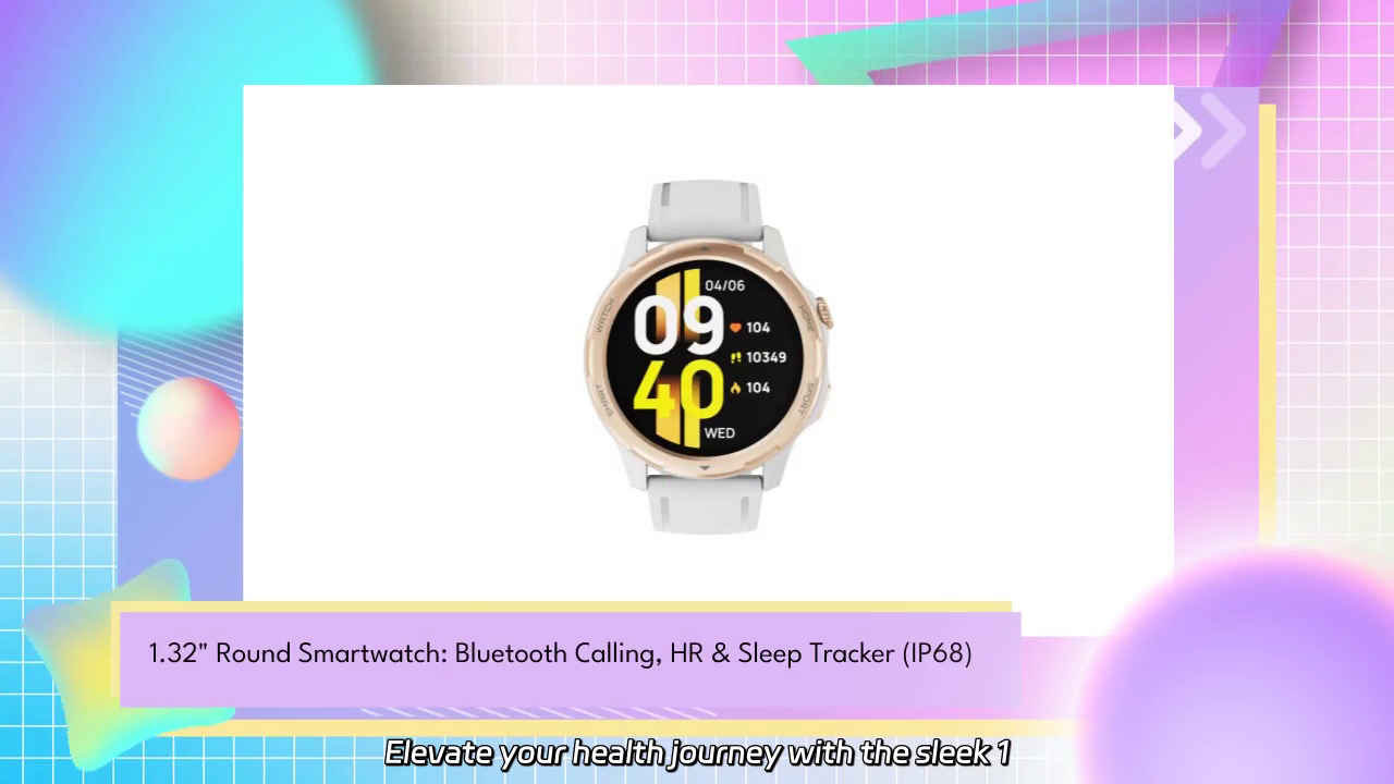 Elevate Your Health with the 1.32" Round Smartwatch - Bluetooth Calling & Advanced Sleep Tracking
