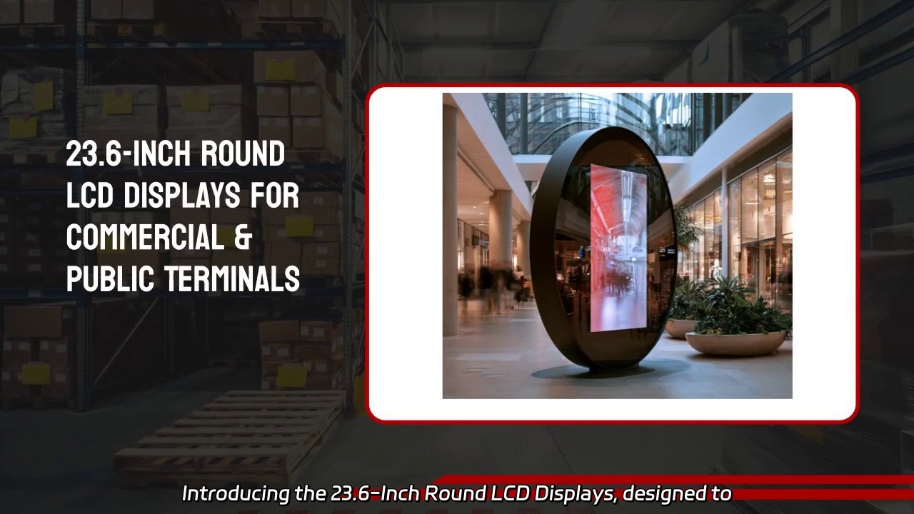 23.6-Inch Round LCD Displays: Revolutionizing Commercial & Public Terminals