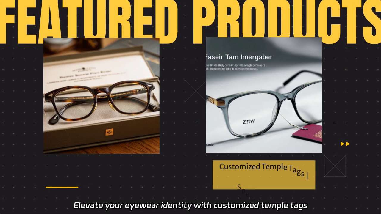 Customized Temple Tags: Elevate Your Eyewear Identity