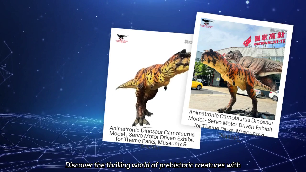 Animatronic Carnotaurus Experience: Realistic Dino Display for Theme Parks and Museums