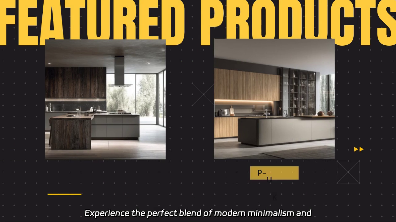 Modern Minimalism: The P-UK-K2 Aria Series Kitchen Design