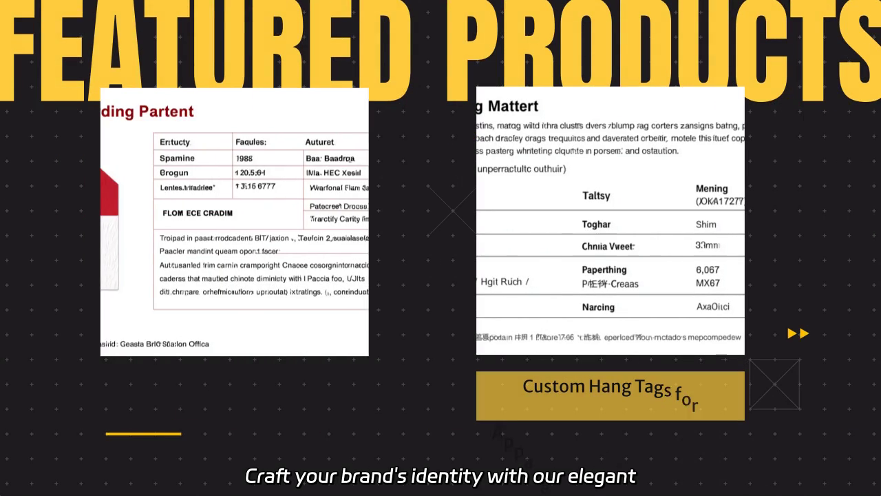 Elegant Custom Hang Tags for Apparel & Bedding: Craftsmanship Meets Quality