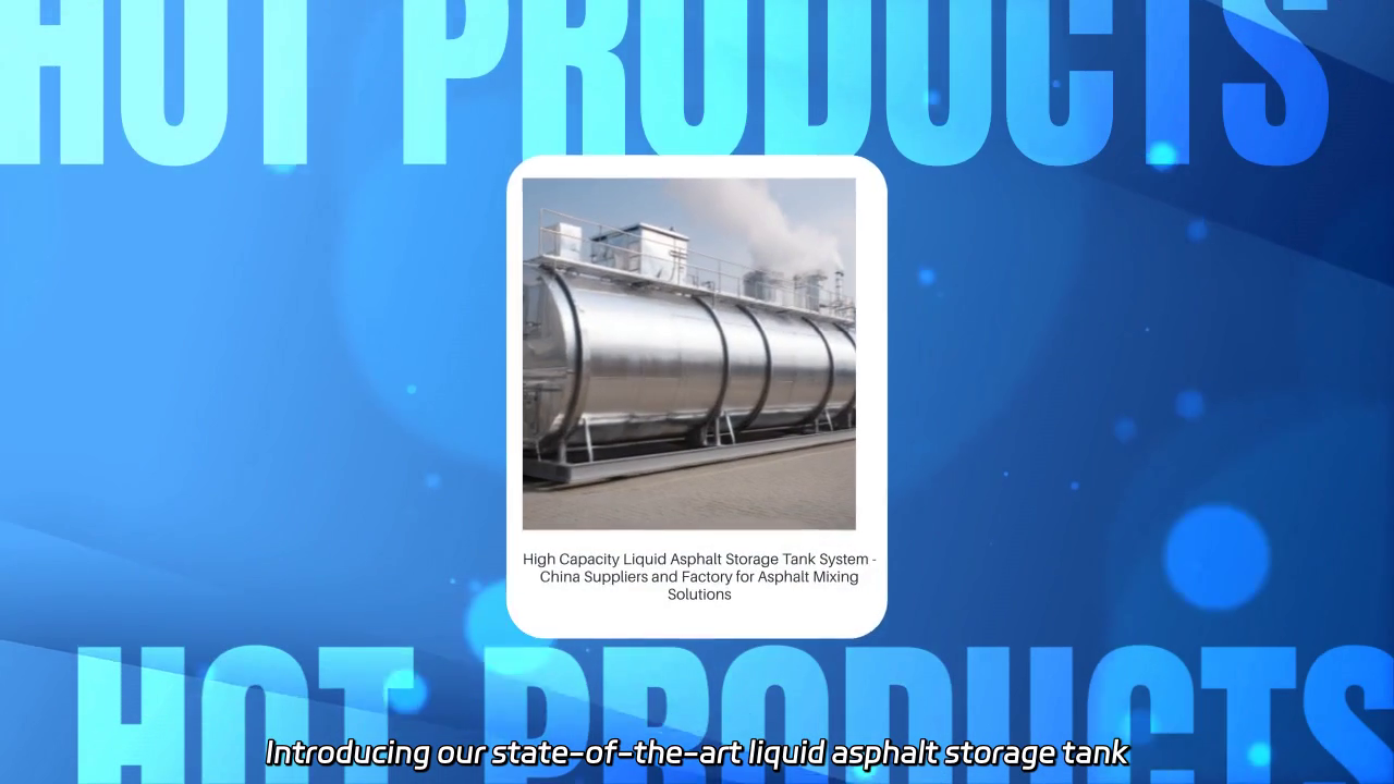 High Capacity Liquid Asphalt Storage Tank System Overview