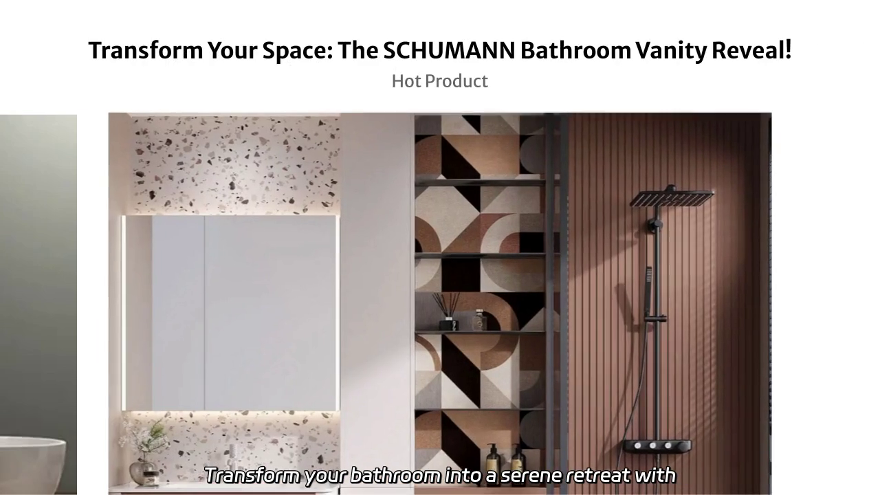 Transform Your Space: Experience the Serenity of the SCHUMANN Bathroom Vanity