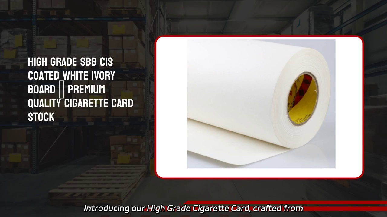 High Grade Cigarette Card - Quality Coated Ivory Board Pack
