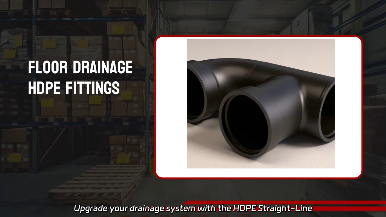 HDPE Straight-Line Floor Drain Fitting