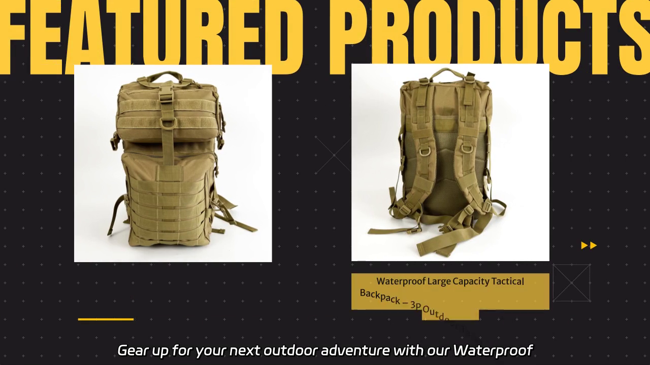 Waterproof Tactical Backpack for Outdoor Adventures