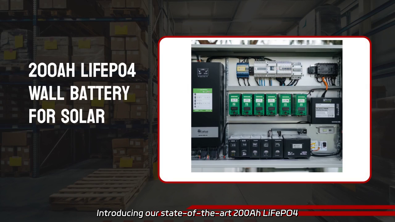 200Ah LiFePO4 Wall Battery for Solar