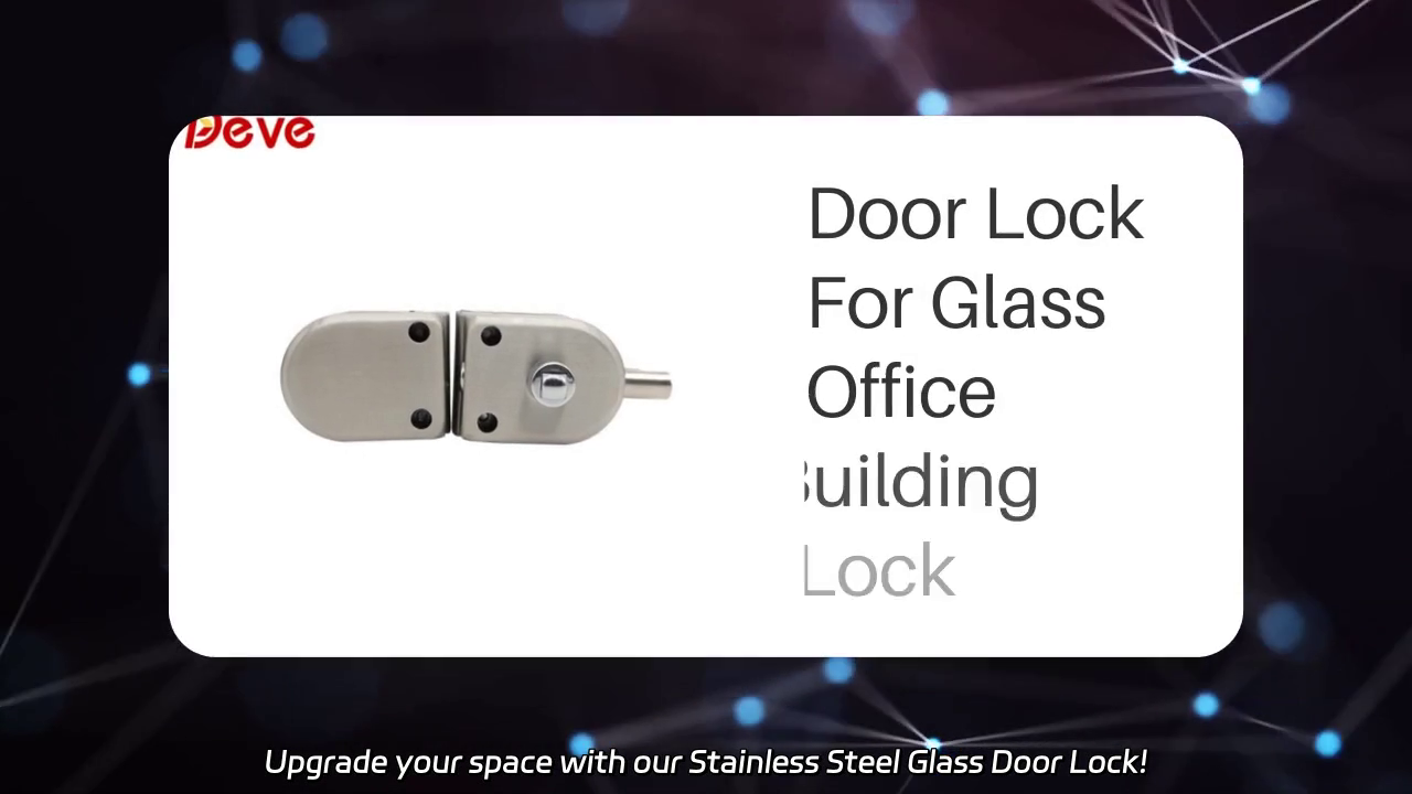 Stainless Steel Glass Door Lock Installation