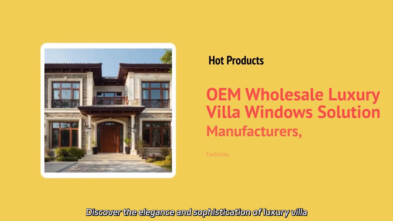Luxury Villa Windows Solutions - Premium Quality Manufacturing