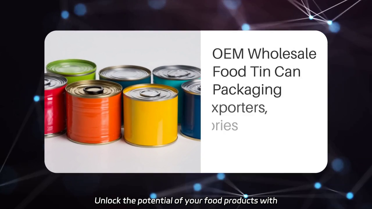 OEM Wholesale Food Tin Can Packaging Solutions for Export