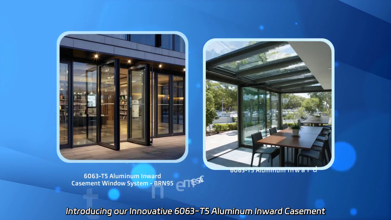 Innovative 6063-T5 Aluminum Inward Casement Window System