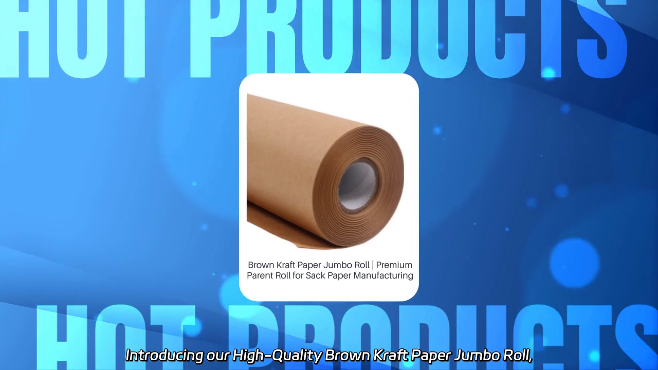 High-Quality Brown Kraft Paper Jumbo Roll for Sack Paper