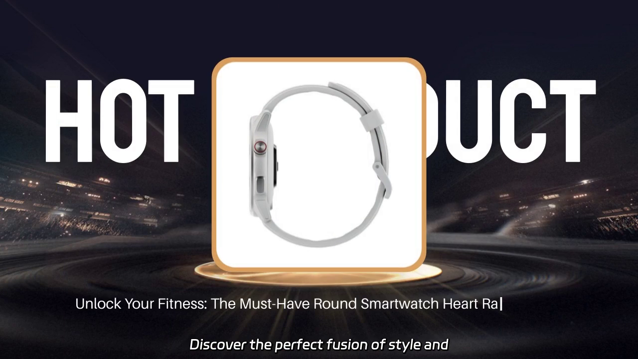 Elevate Your Fitness: Stylish Round Smartwatch with Heart Rate Tracking