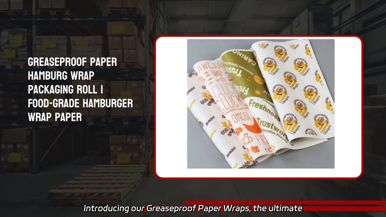 Greaseproof Paper Wraps: Eco-Friendly Food Packaging Solution