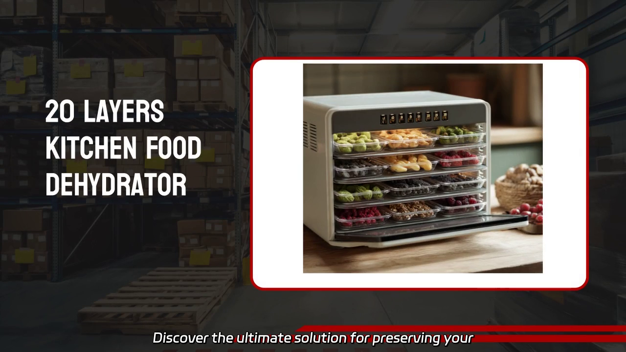 Ultimate Guide to the J-Series 20 Trays Food Dehydrator: Perfect Drying Times & Temperatures