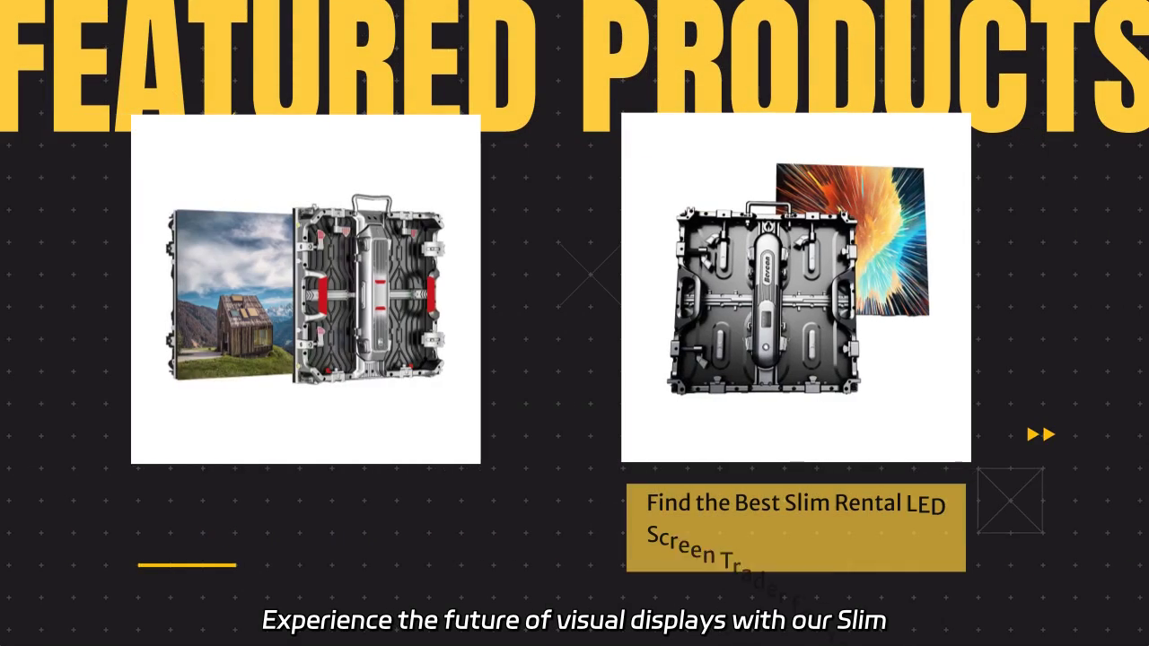Experience Exceptional Visuals with Our Slim Rental LED Screens