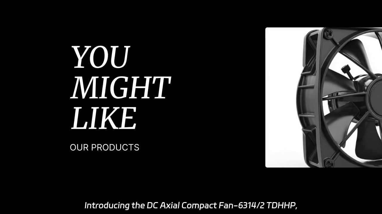 DC Axial Compact Fan-6314/2 TDHHP: High-Performance Cooling Solution for Space-Constrained Applications