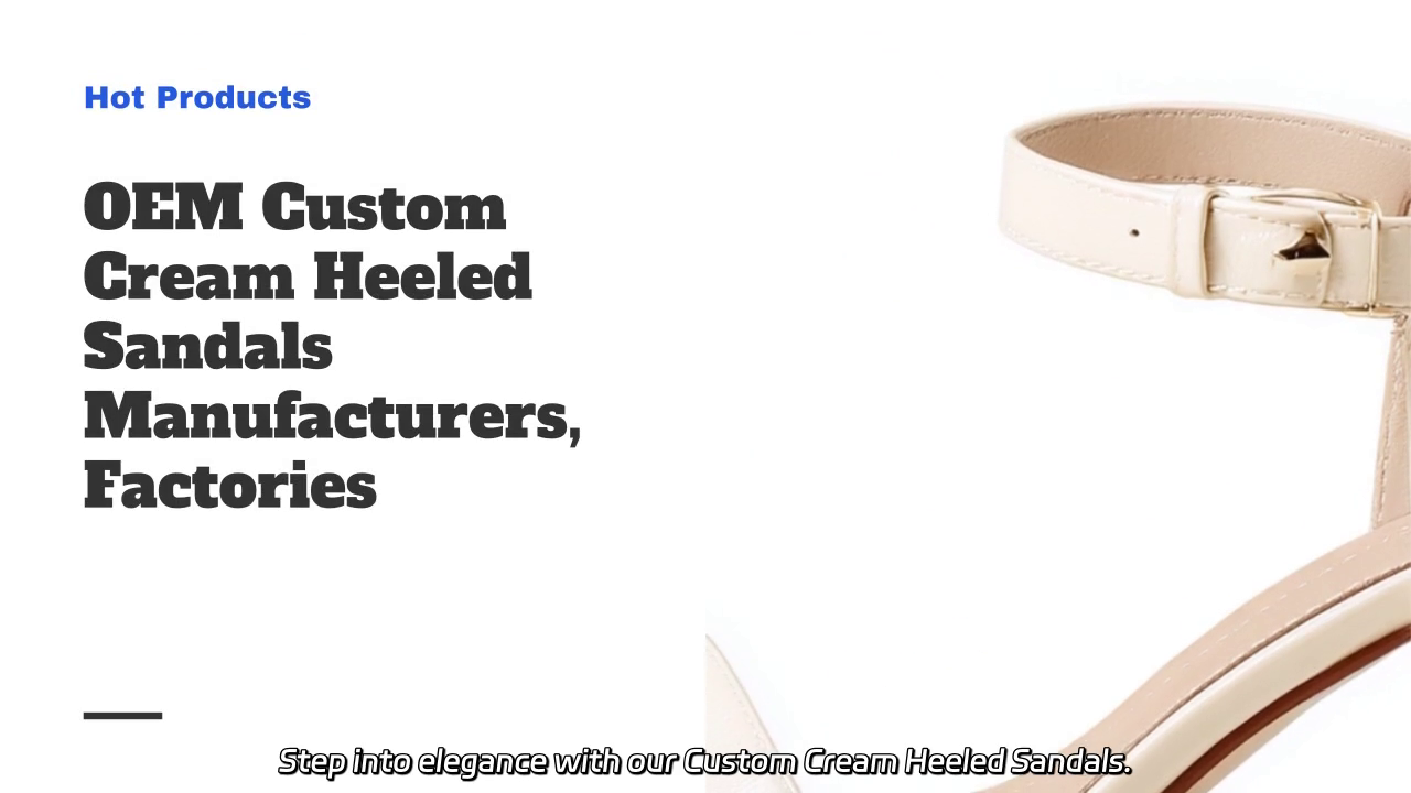 Elegant Custom Cream Heeled Sandals