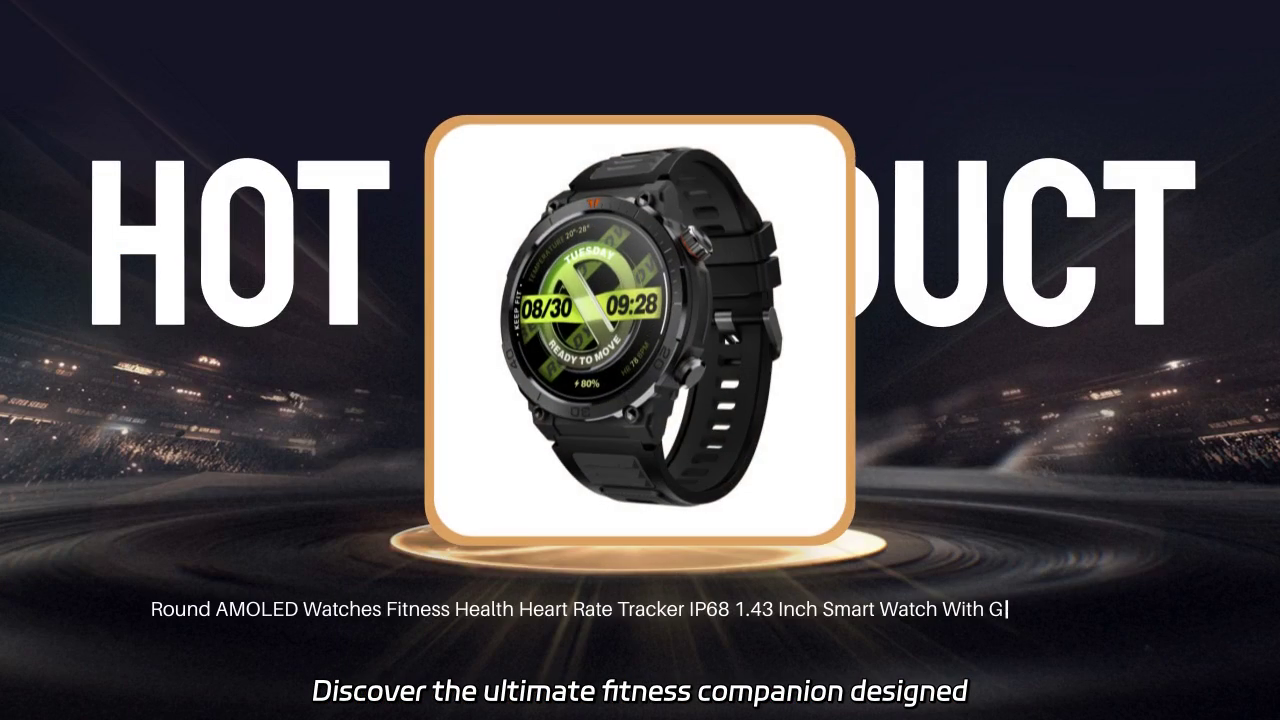 Ultimate Fitness Companion: 1.43" AMOLED Smart Watch with GPS and Heart Rate Tracking