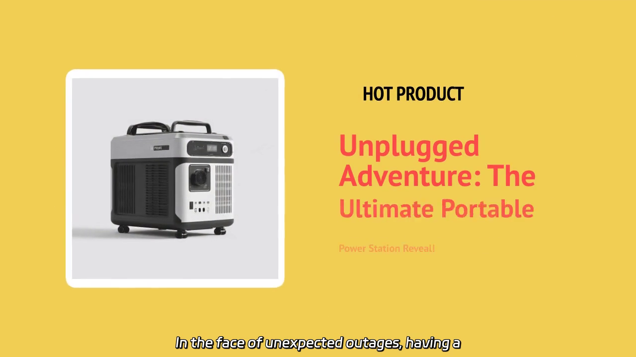 Rechargeable Emergency Power Station: Stay Prepared for Outages