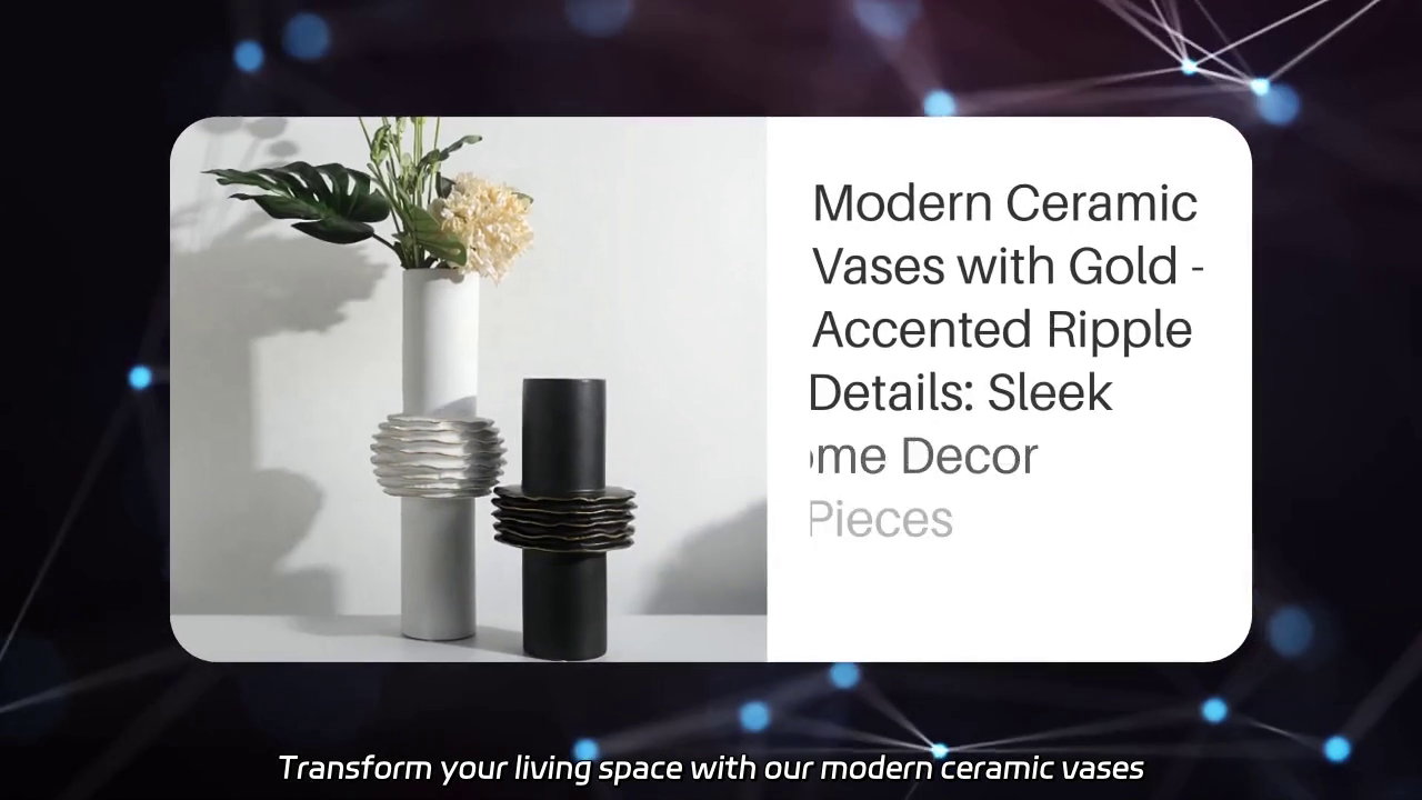 Modern Ceramic Vases with Gold Accents: Elevate Your Home Decor