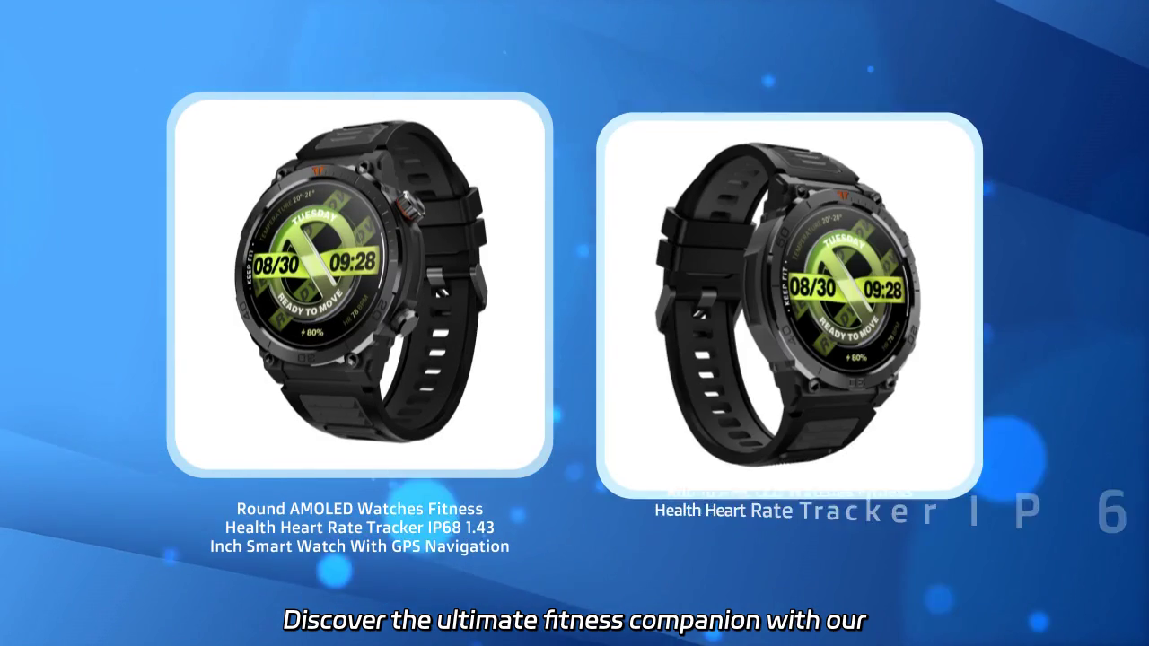 Ultimate 1.43" AMOLED Smart Watch | Fitness Tracker with GPS & Heart Rate Monitoring
