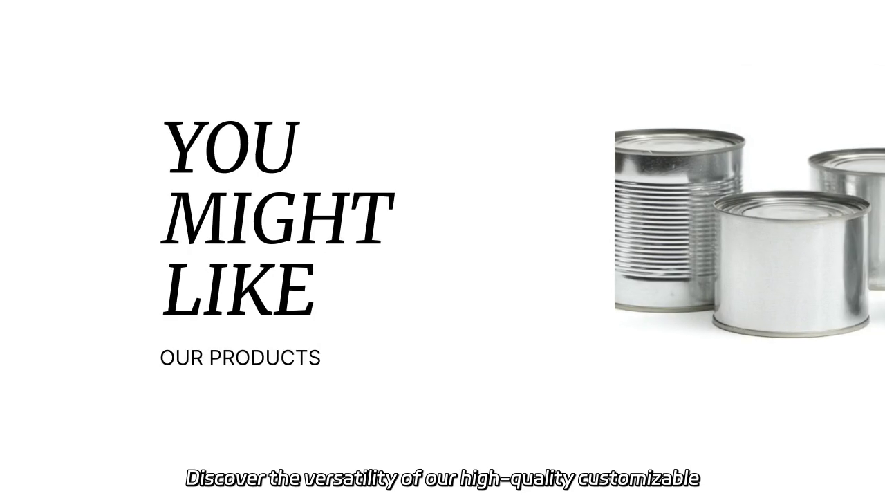 High-Quality Customizable Empty Tin Cans