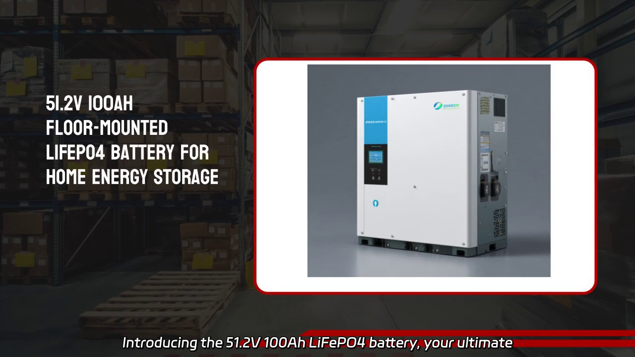 51.2V 100Ah LiFePO4 Battery for Home Energy Storage: Reliable
