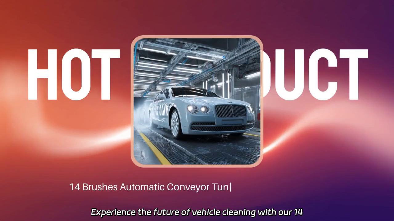 14 Brushes Automatic Conveyor Tunnel Car Wash System: Efficient Vehicle Cleaning Process