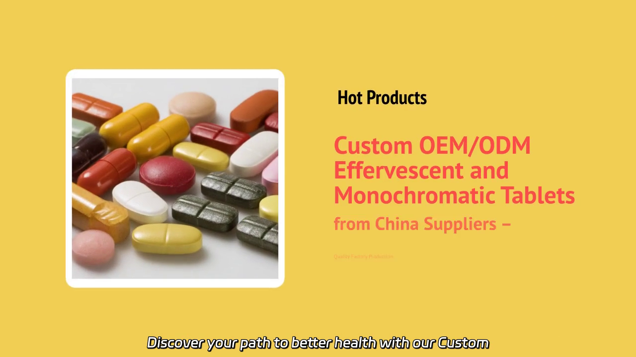 Custom Effervescent and Monochromatic Tablets for Health and Wellness Solutions